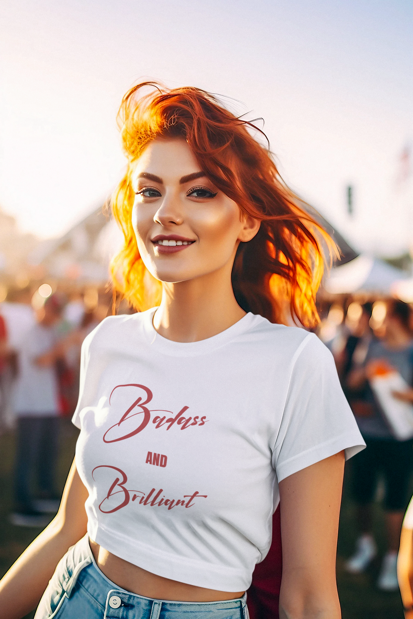 Badass & Brilliant | Feminist Crop Top
