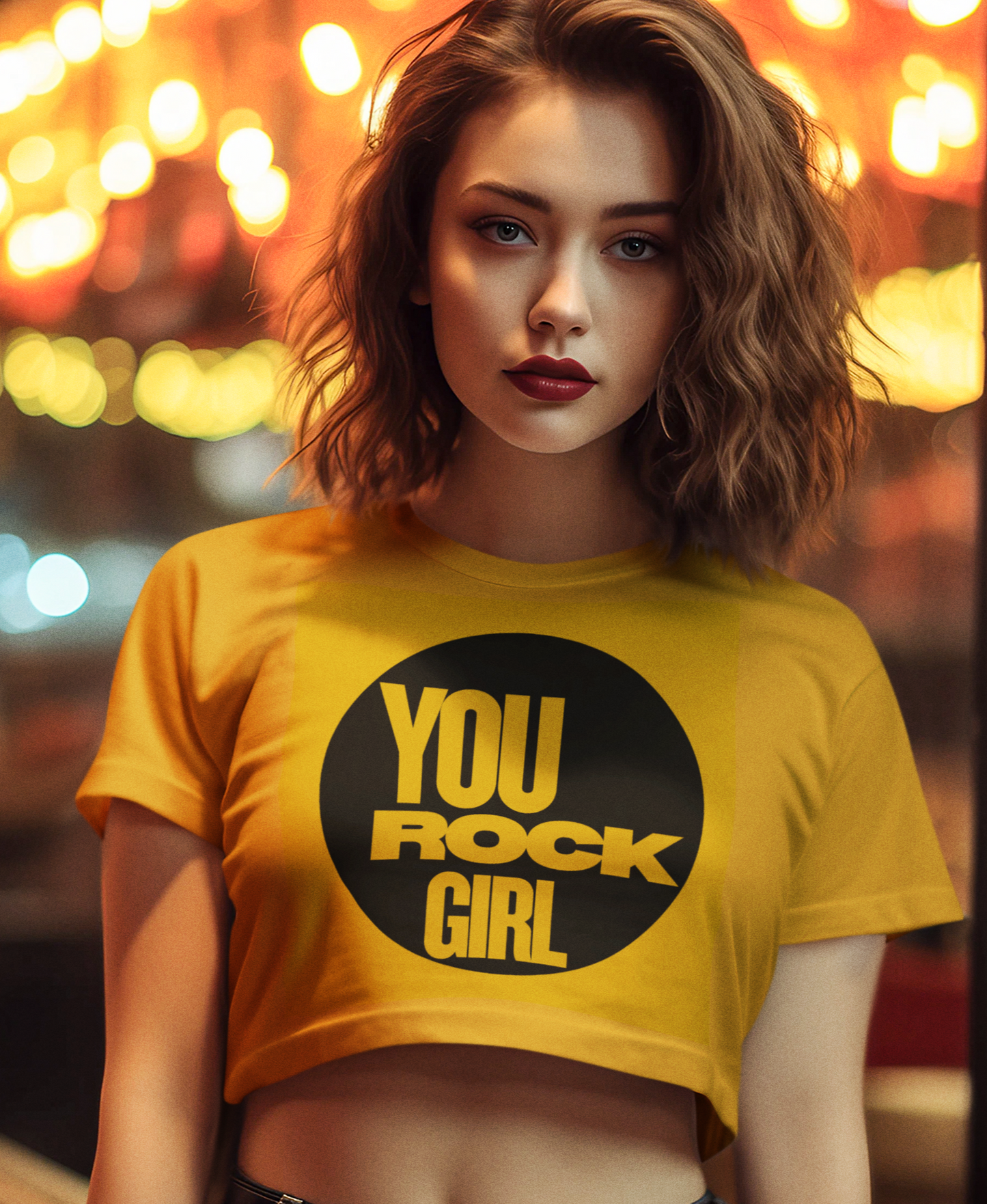 You Rock Girl | Feminist Women's Crop Top