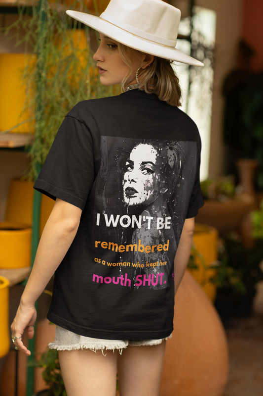 Mouth Shut | Feminist Oversized T-shirt
