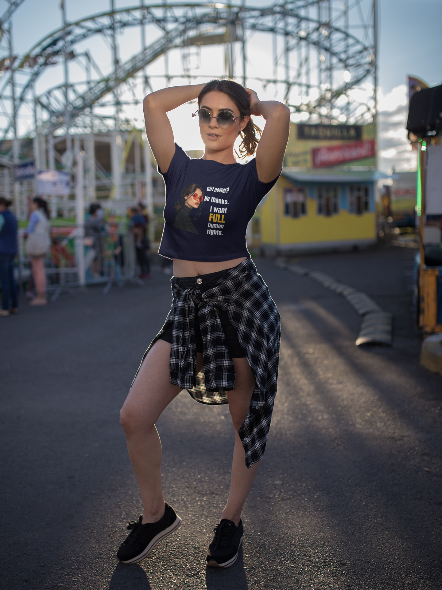 Full Human Rights | Feminist Women's Crop Top
