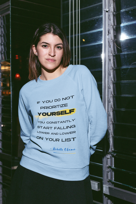 Prioritize Yourself-Bold Comfort Unisex Sweatshirt