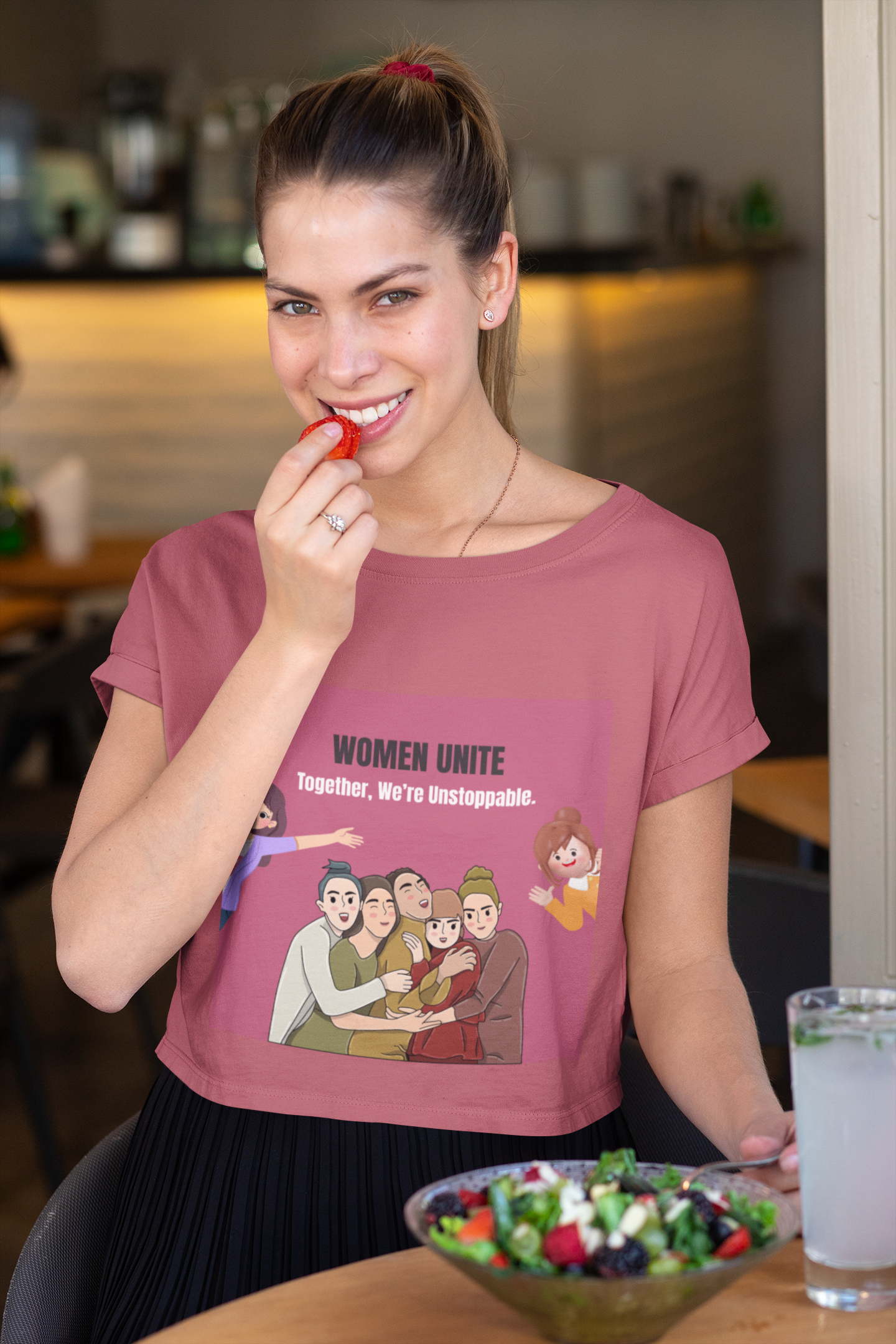 We're Unstoppable | Feminist Women's Crop Top