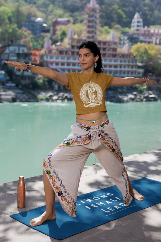 Peaceful Yoga | Feminist Women's Crop Top