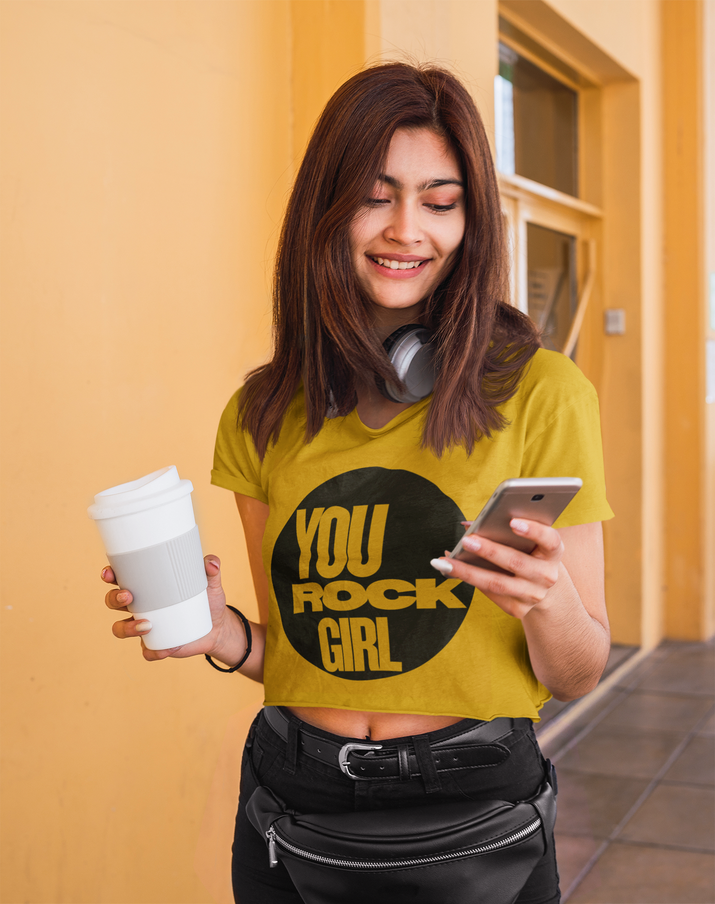 You Rock Girl | Feminist Women's Crop Top