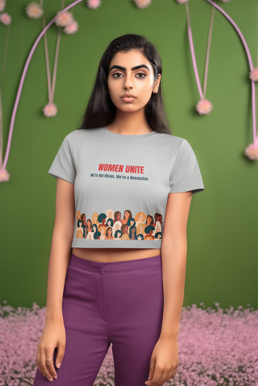 We are no Rivals | Feminist Women's Crop Top