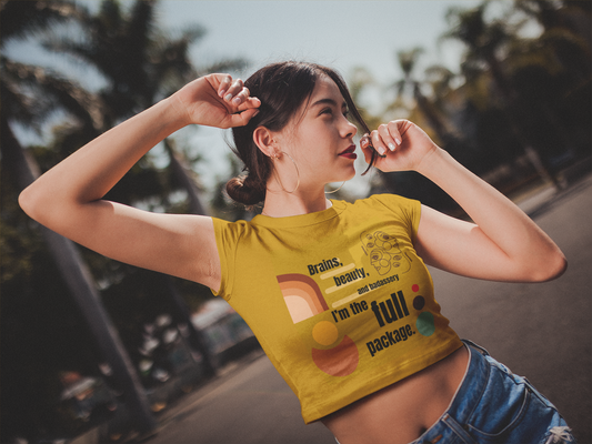 I'm the Full Package | Feminist Women's Crop Top