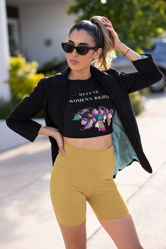 Defend Women Rights | Feminist Women's Crop Top