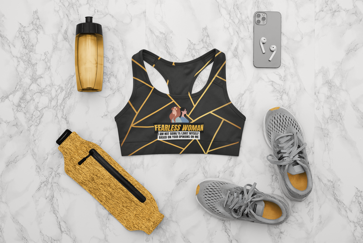 Fearless Woman | Strong Feminist Sports Bra