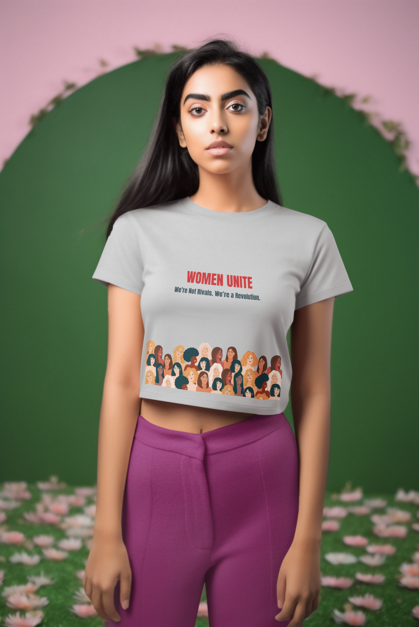 We are no Rivals | Feminist Women's Crop Top