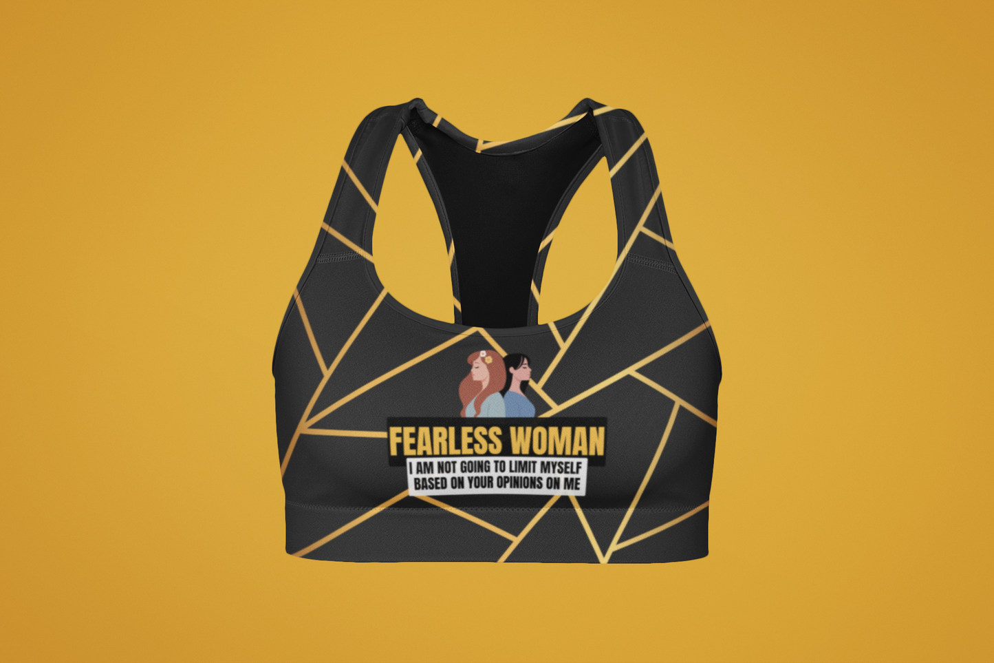 Fearless Woman | Strong Feminist Sports Bra