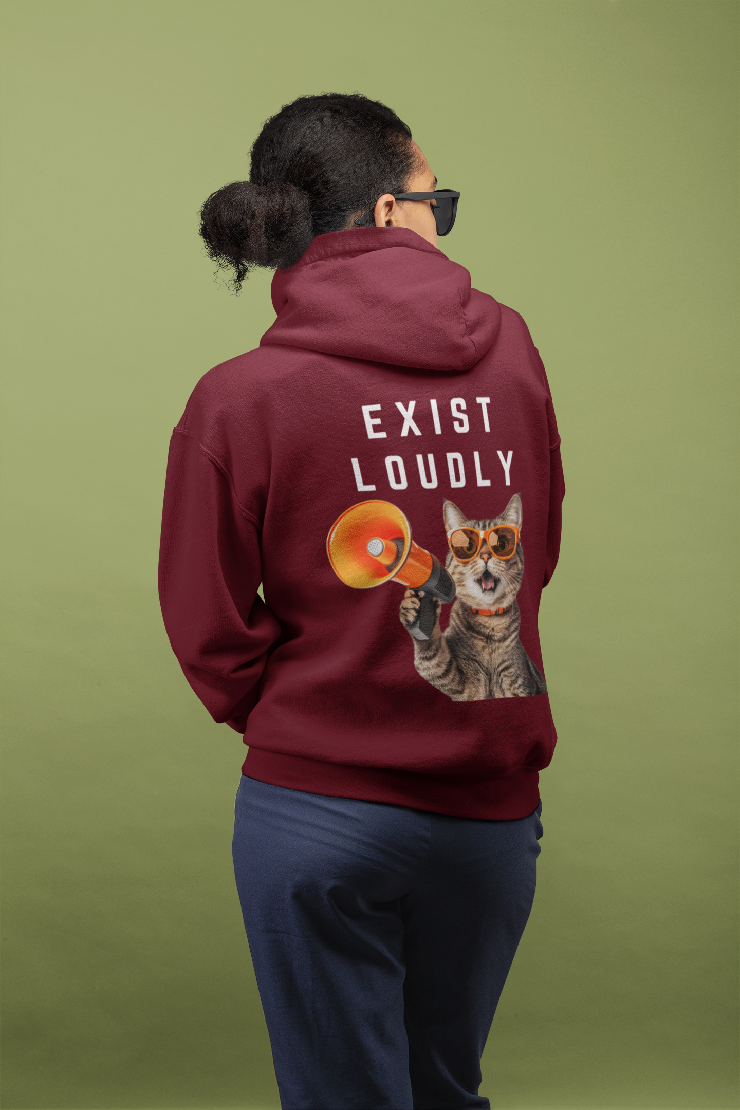 Exist Loudly-Unisex Feminist Oversized Hoodie