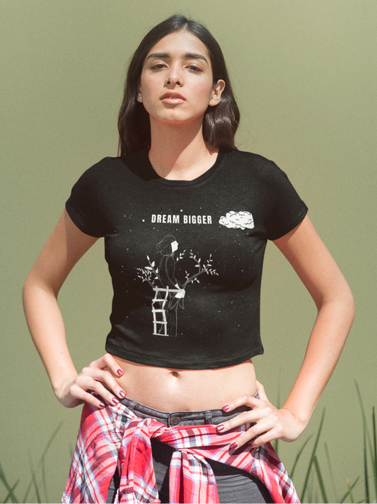 Dream Bigger | Feminist Women's Crop Top