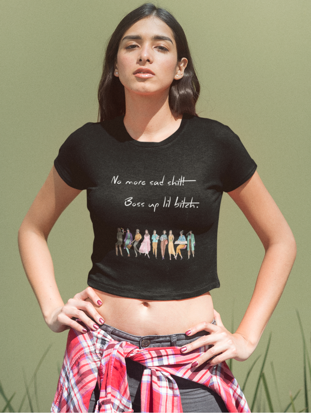 Boss Up Lil Bitch | Feminist Women's Crop Top