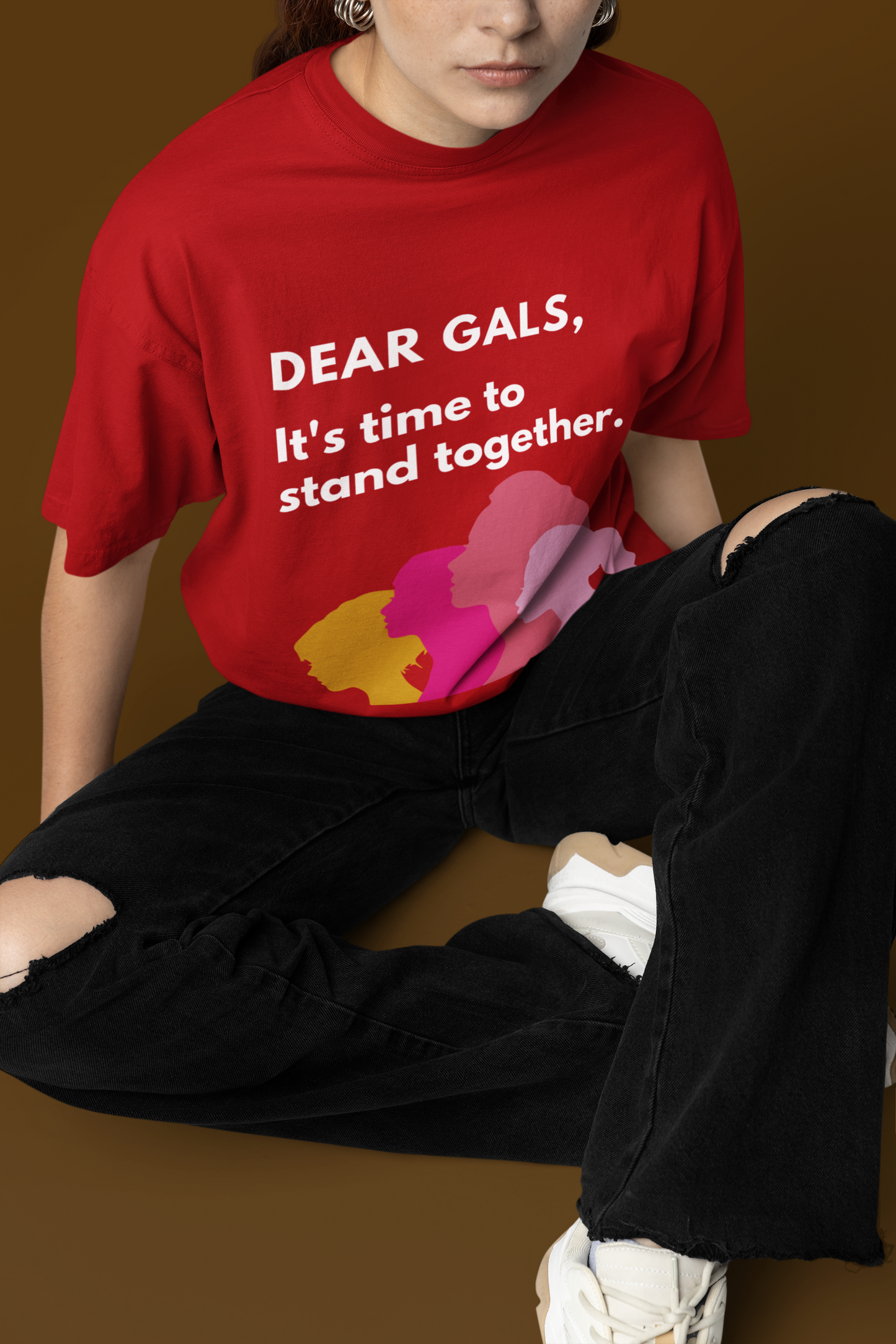 Stand Together | Feminist Oversized Unisex T-shirt
