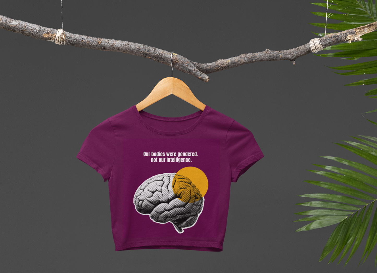 Not our Intelligence | Feminist Women's Crop Top