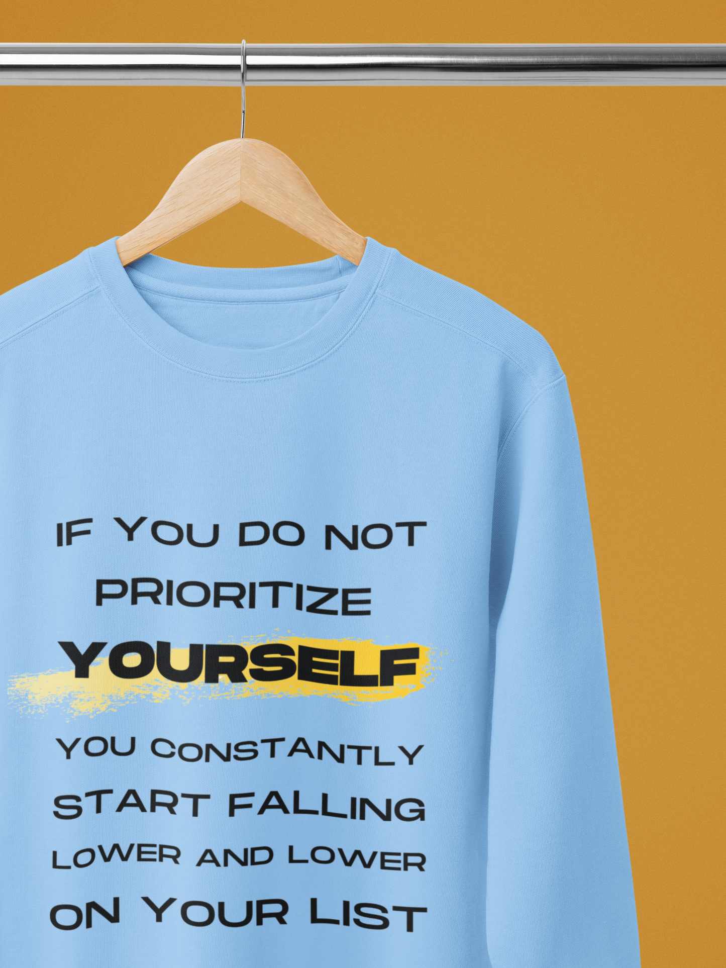 Prioritize Yourself-Bold Comfort Unisex Sweatshirt
