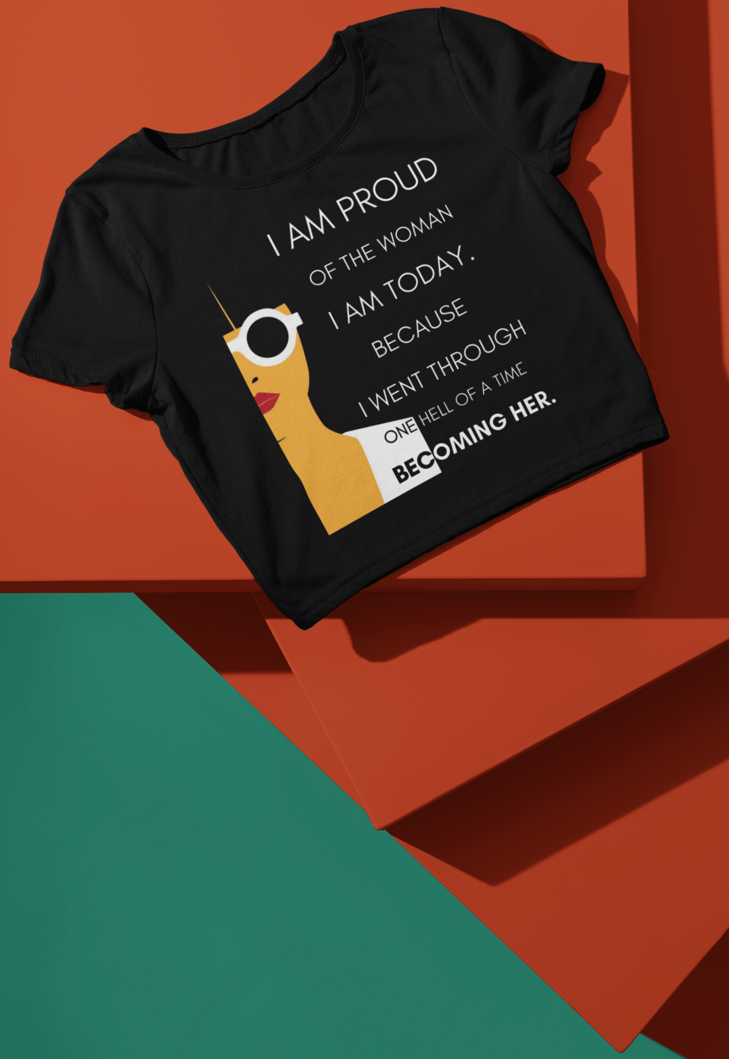 I am Proud | Feminist Women's Crop Top