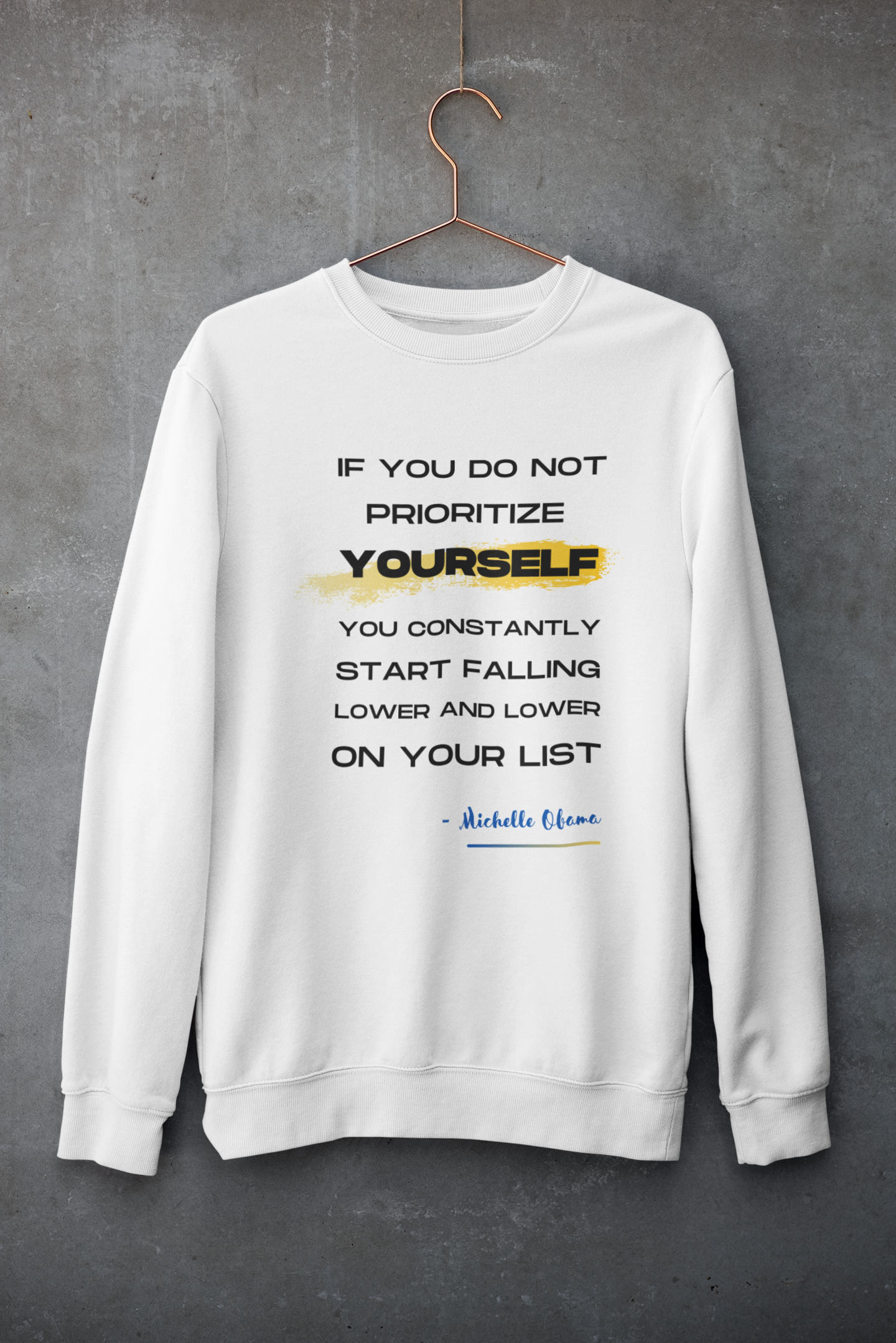 Prioritize Yourself | Feminist Gift, Gender Equality, Feminism Sweatshirt