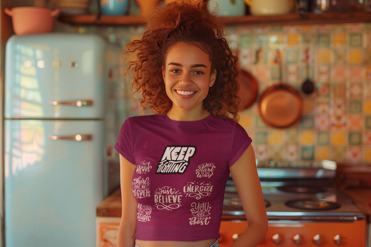 Keep Fighting | Feminist Women's Crop Top