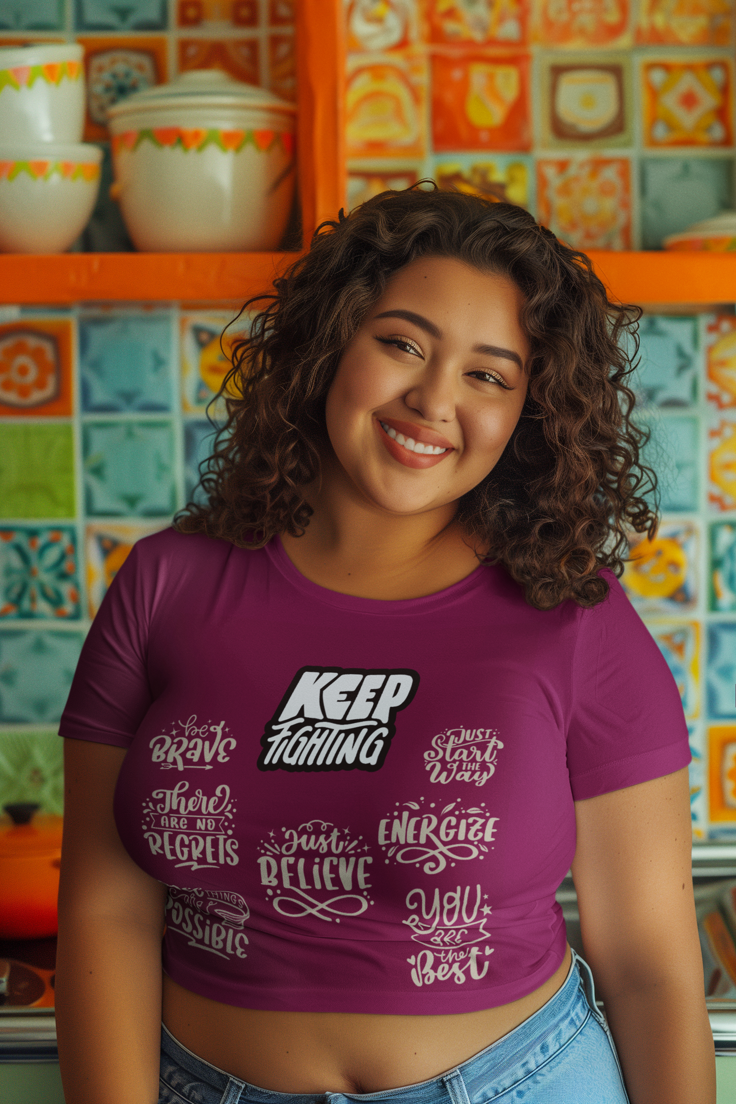 Keep Fighting | Feminist Women's Crop Top