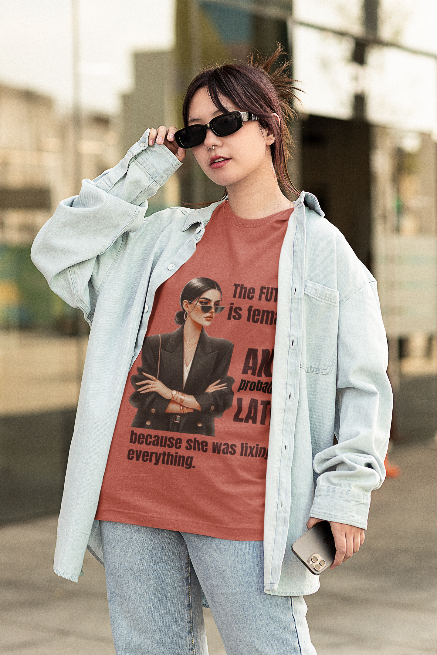 Future is Female | Feminist Oversized Unisex T-shirt