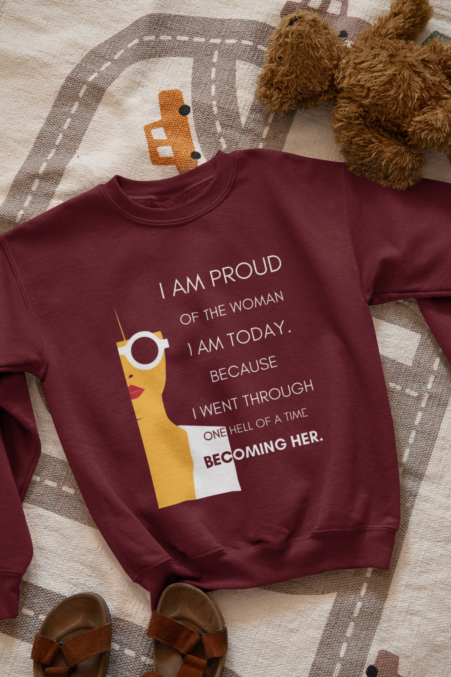Becoming Her-Bold Comfort Unisex Sweatshirt