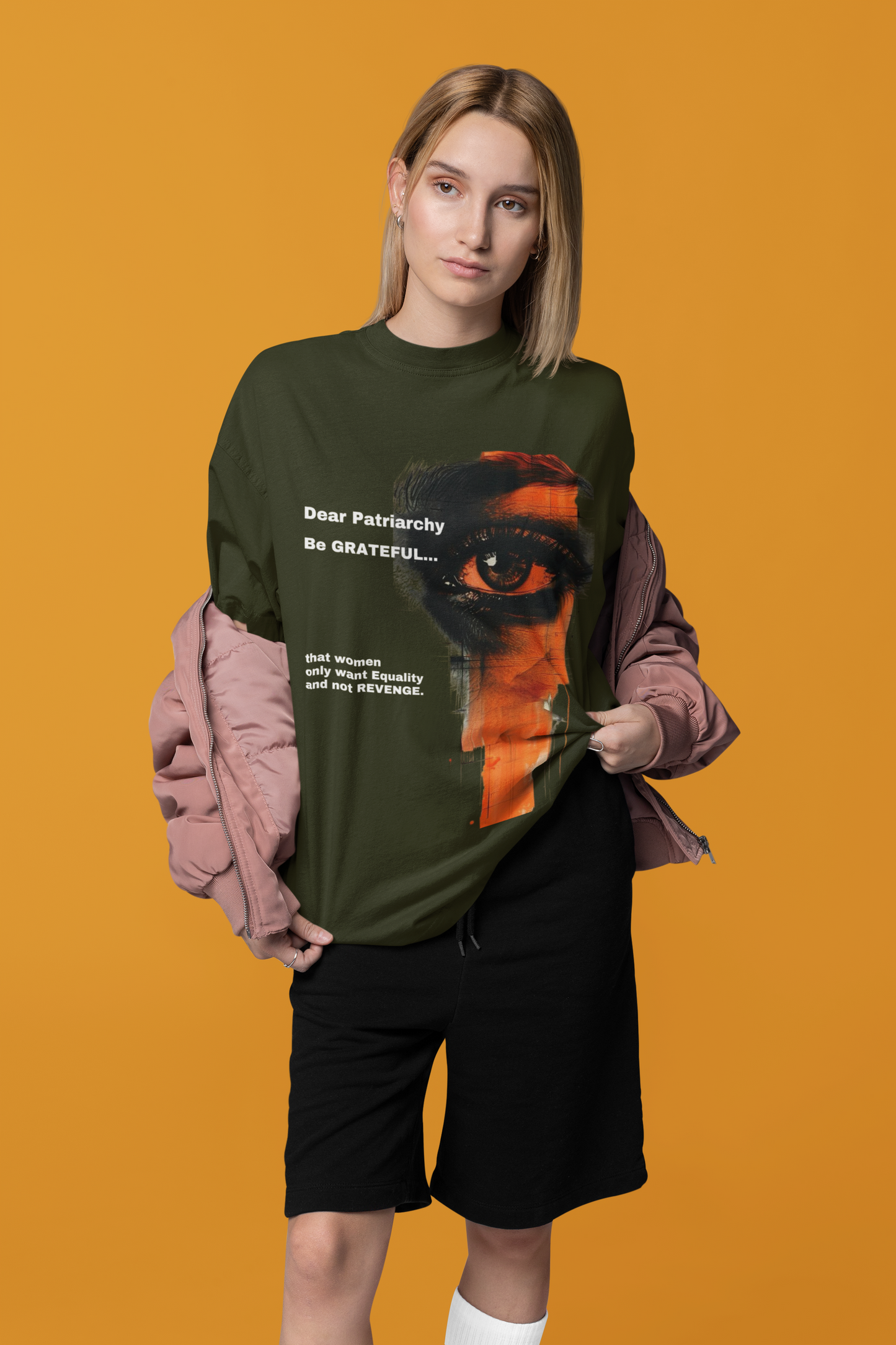 Be Grateful | Feminist Oversized Unisex T-shirt