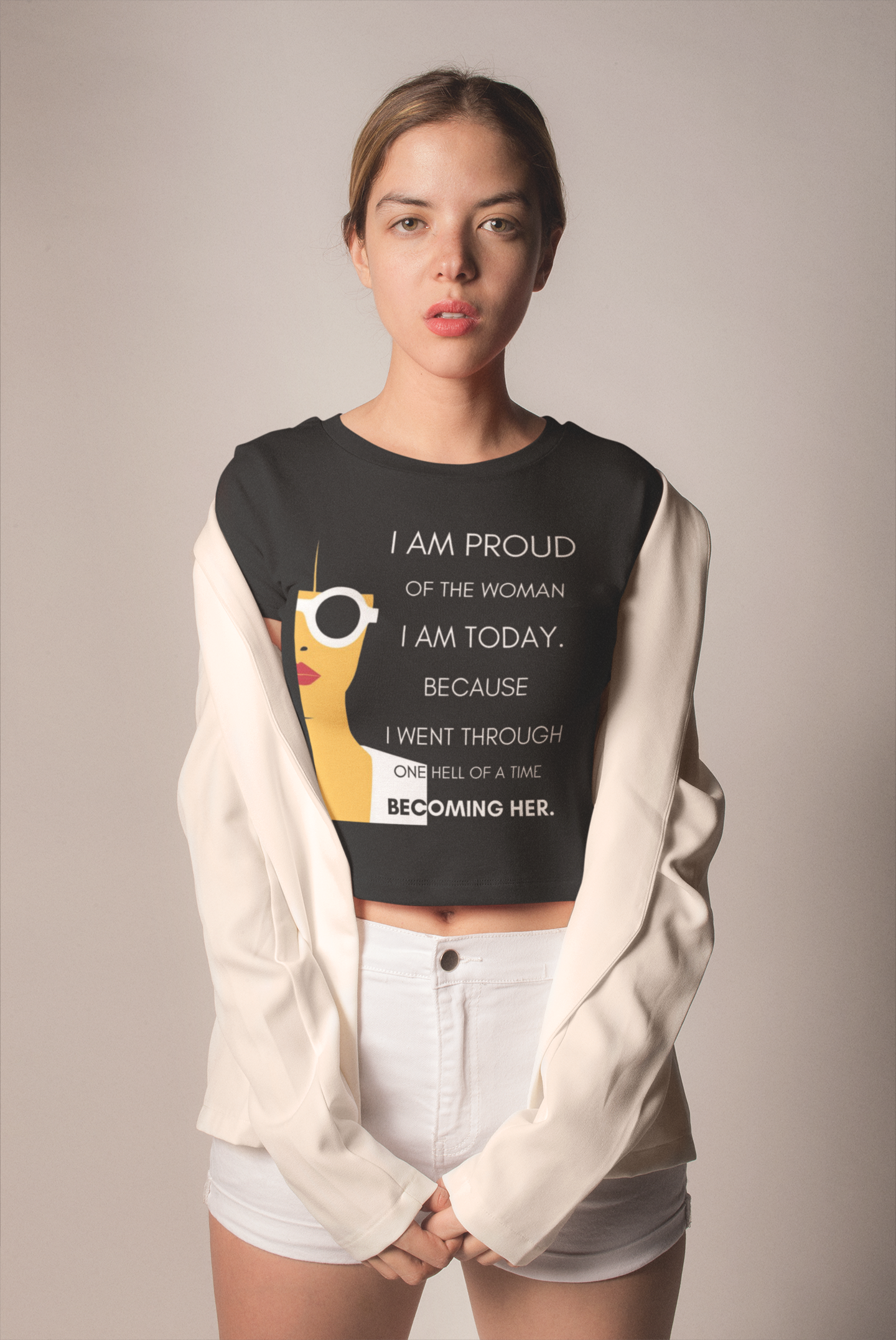 I am Proud | Feminist Women's Crop Top