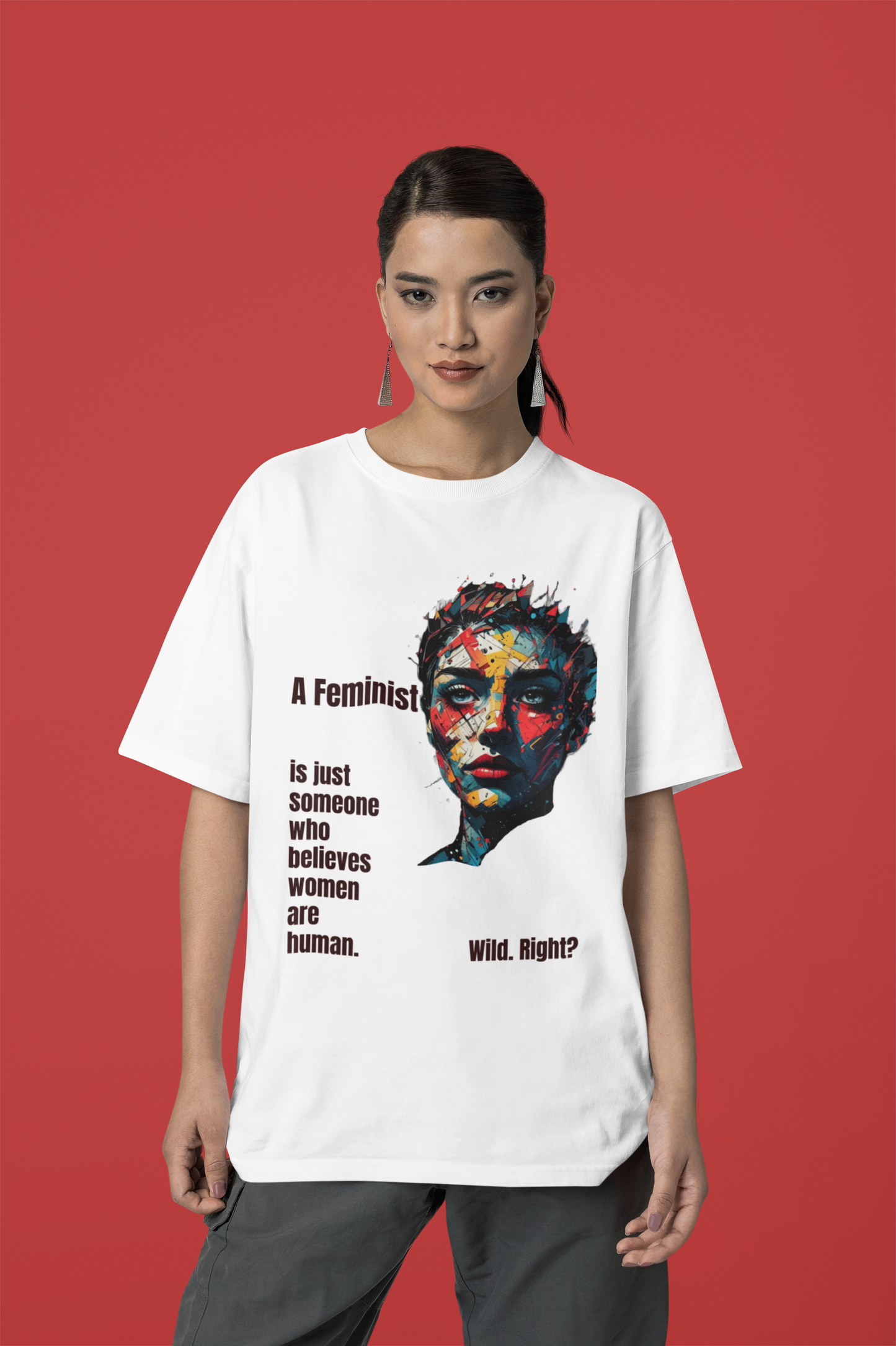 Women are Human | Feminist Oversized T-shirt