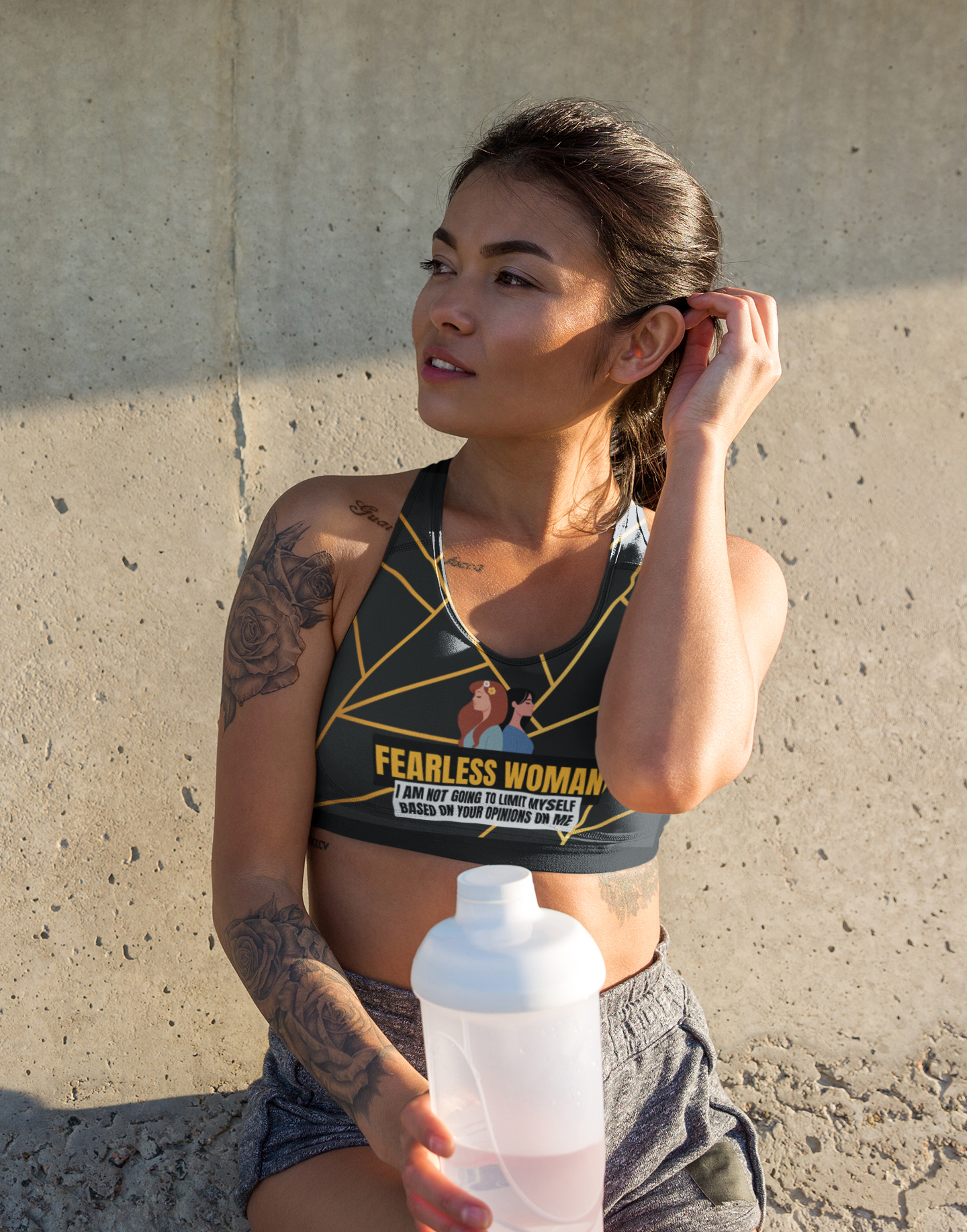 Fearless Woman | Strong Feminist Sports Bra