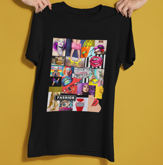 Women Graffiti Art Style Unique T-shirt-Strong Women T-Shirts