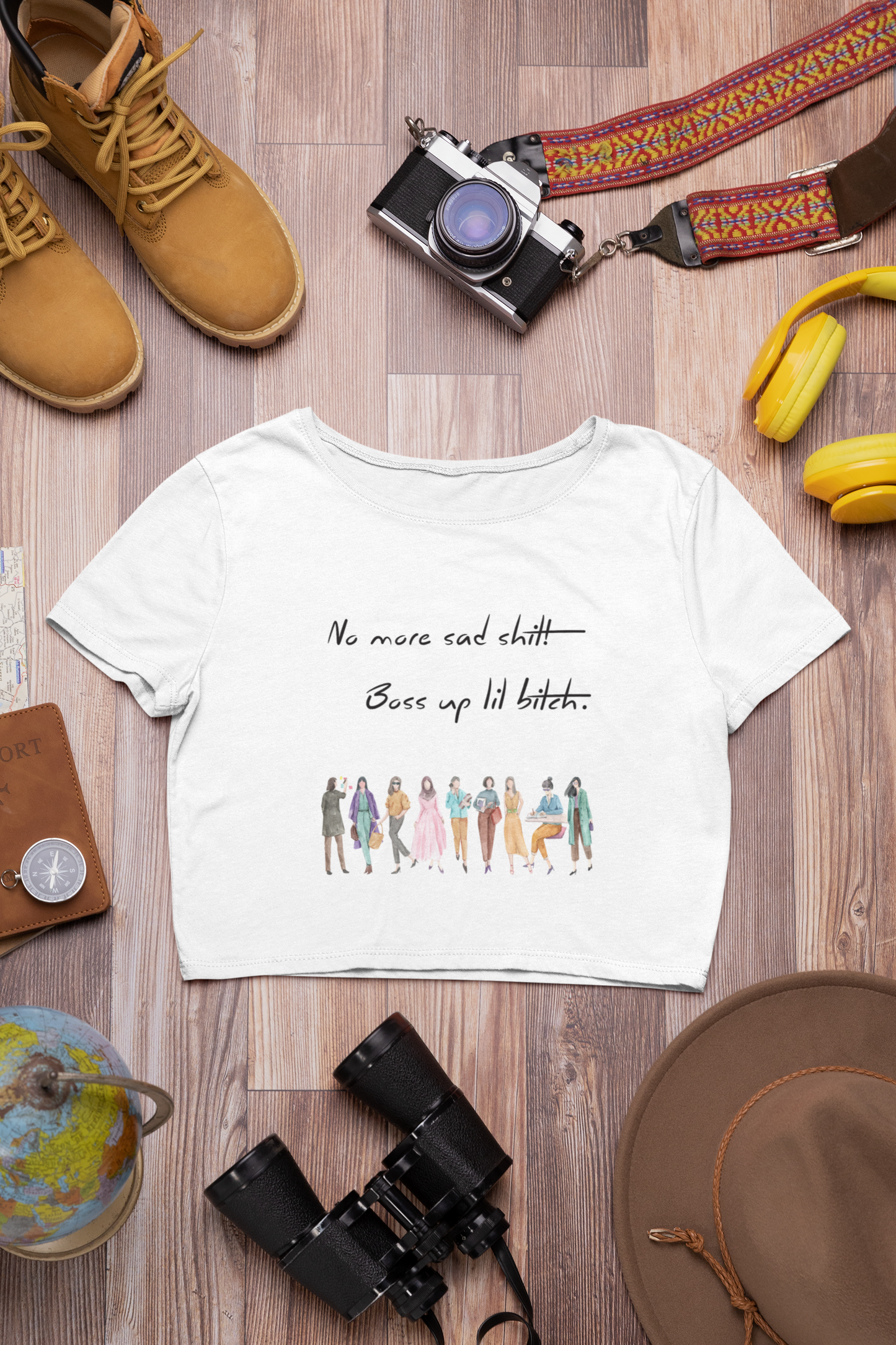 Boss Up Lil Bitch | Feminist Women's Crop Top