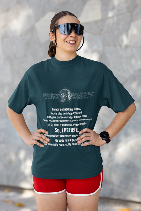 Mind has a Mission | Feminist Oversized Unisex T-shirt