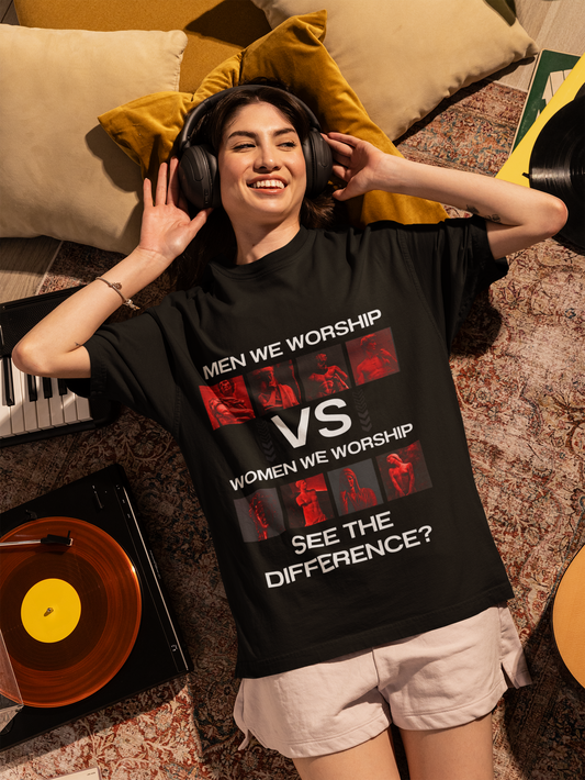 See the Difference | Feminist Oversized Unisex T-shirt