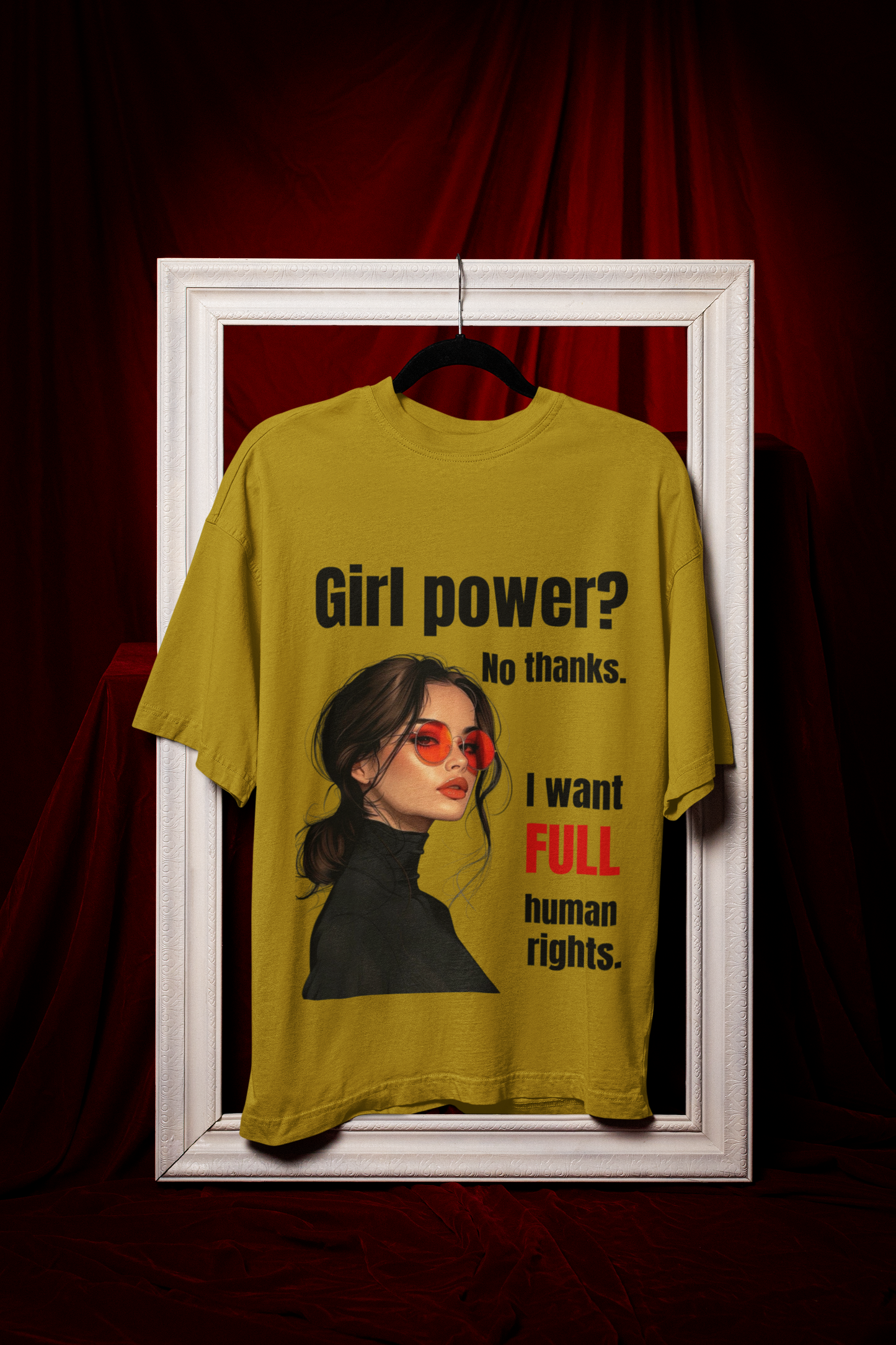 Full Human Rights | Feminist Oversized Unisex T-shirt