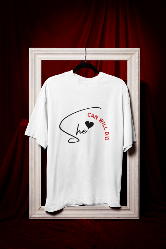 Women Graffiti Art Style Unique T-shirt-Strong Women T-Shirts