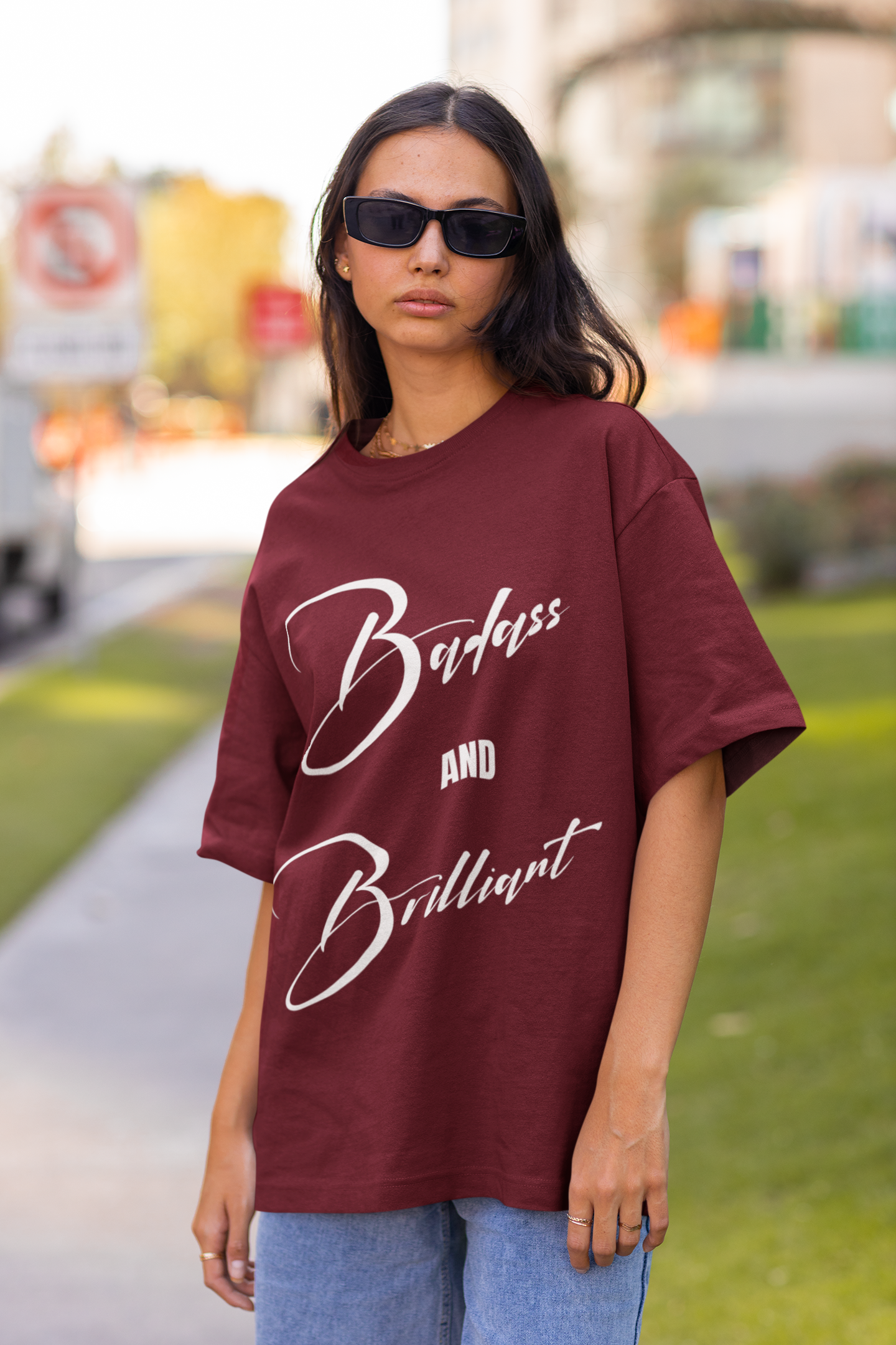 Badass & Brilliant | Feminist Oversized Unisex T-shirt