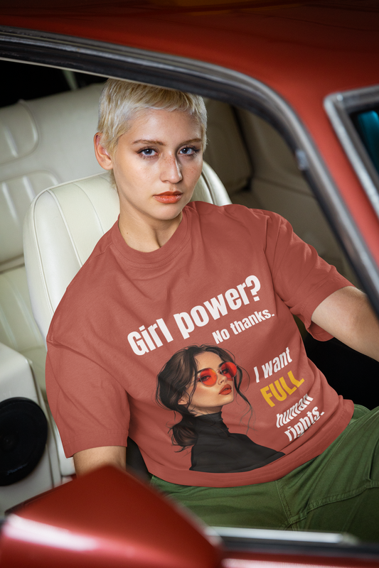 Full Human Rights | Feminist Oversized Unisex T-shirt