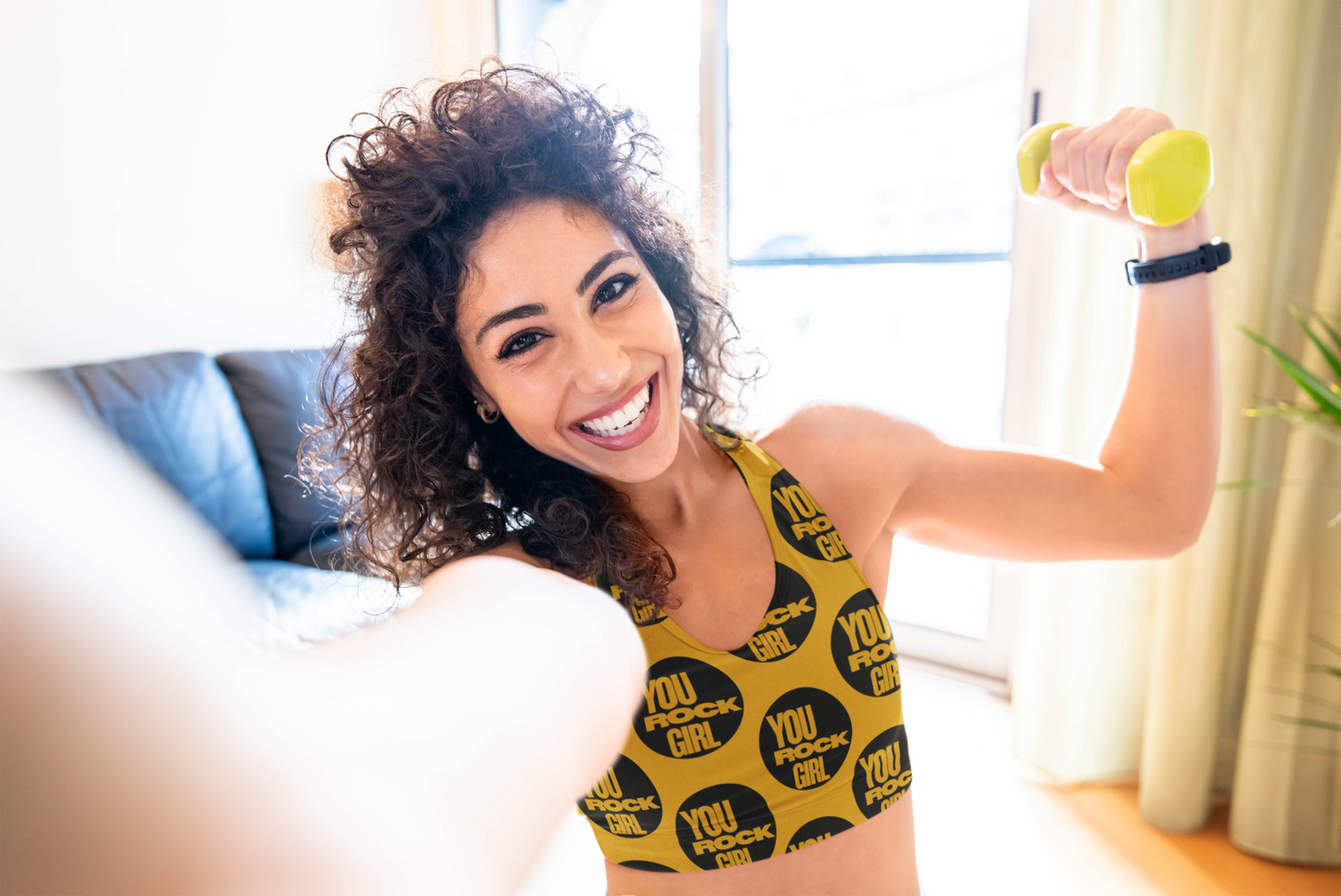 You Rock Girl | Strong Feminist Sports Bra