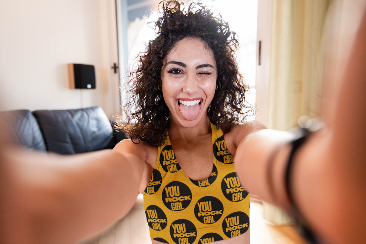 You Rock Girl | Strong Feminist Sports Bra