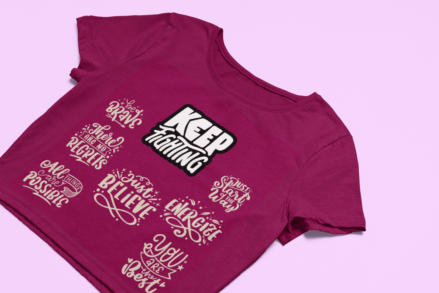 Keep Fighting | Feminist Women's Crop Top