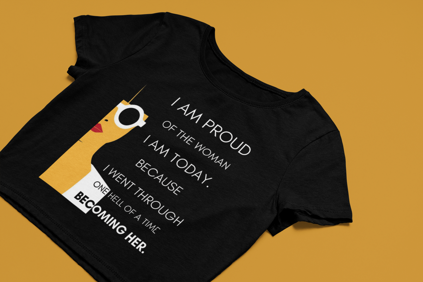 I am Proud | Feminist Women's Crop Top