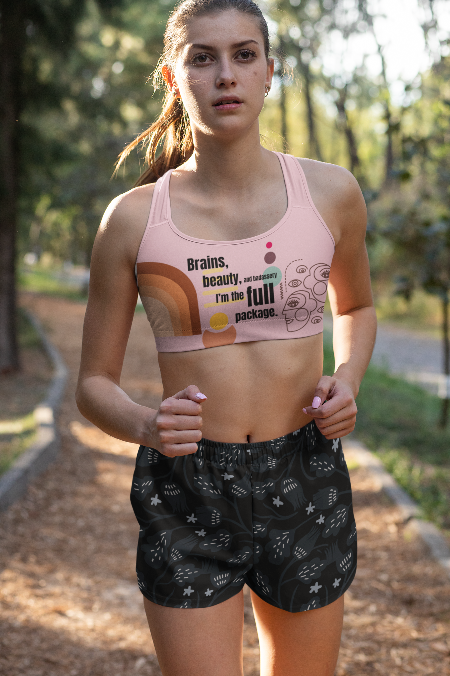 I'm Full Package | Strong Feminist Sports Bra
