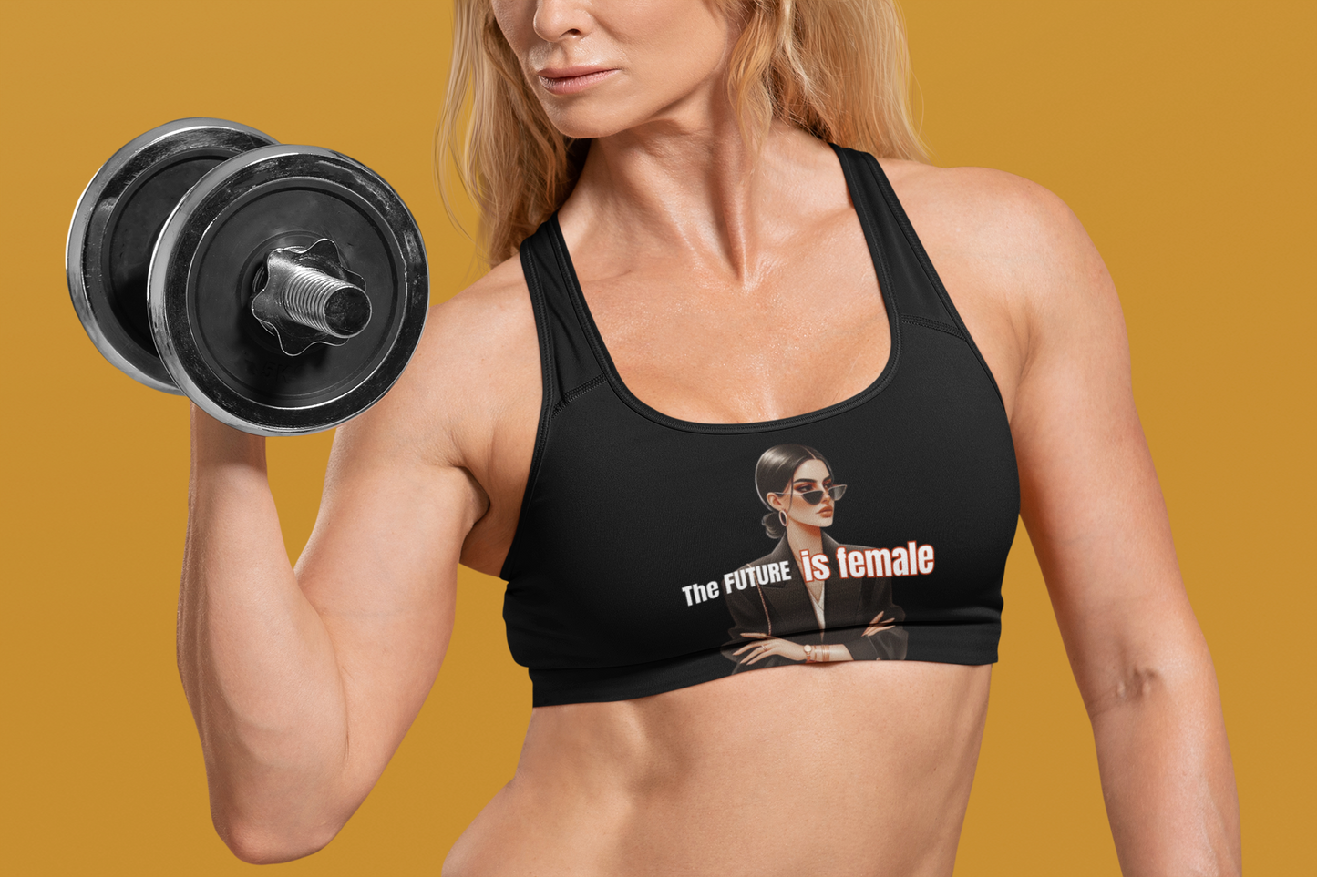 Future is Female | Strong Feminist Sports Bra