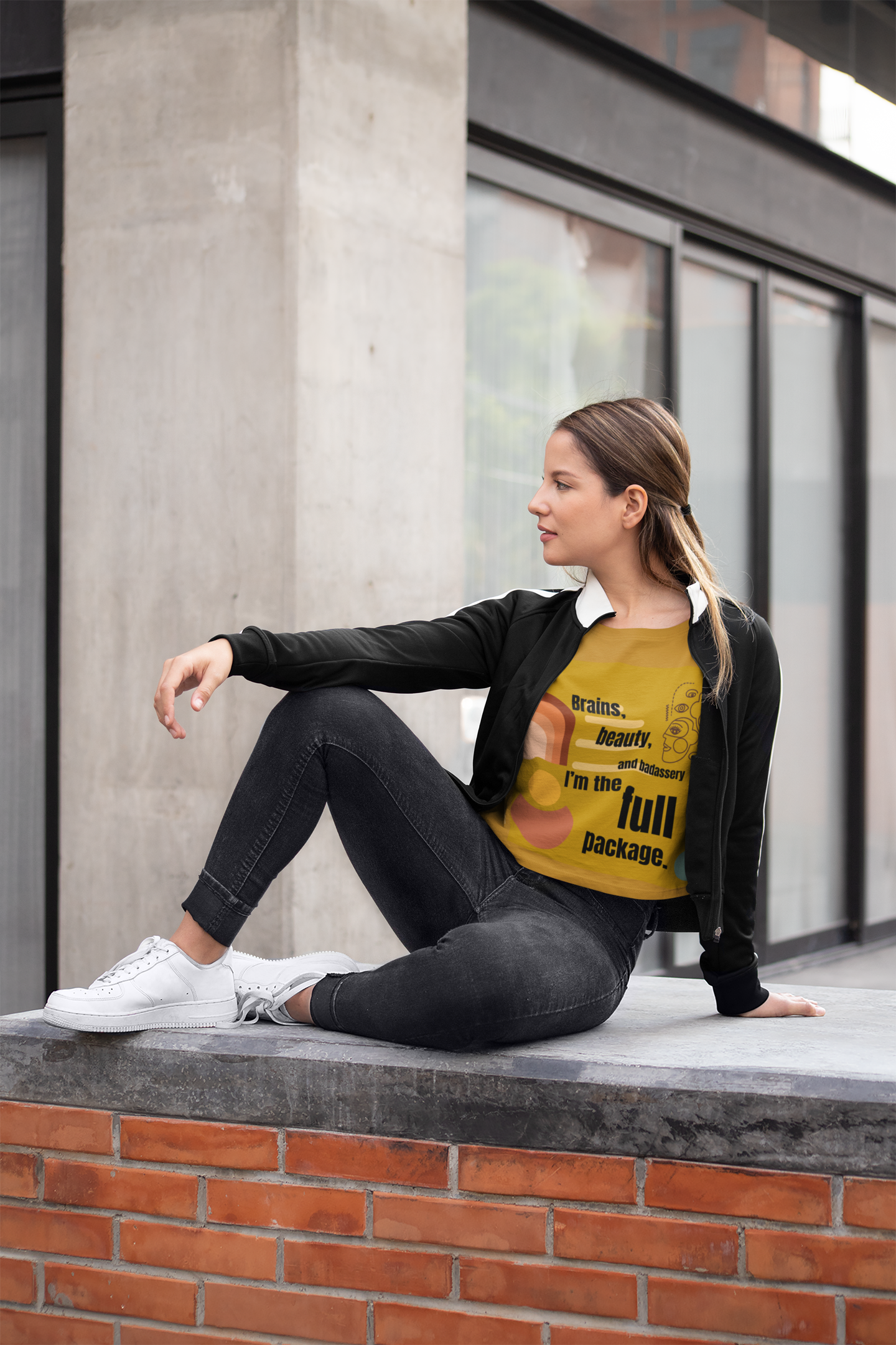 I'm the Full Package | Feminist Women's Crop Top