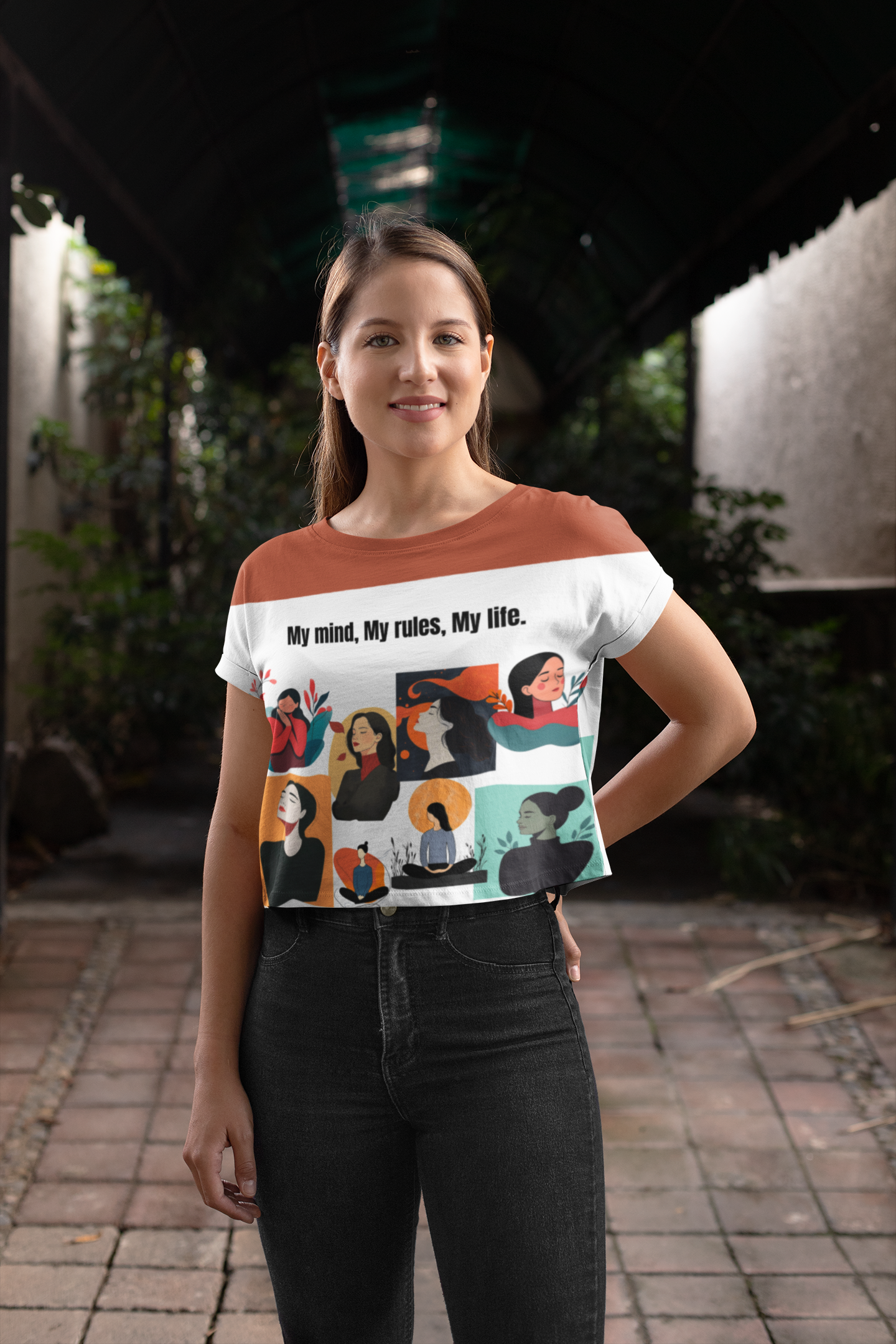 Peaceful Mind | Feminist Women's Crop Top