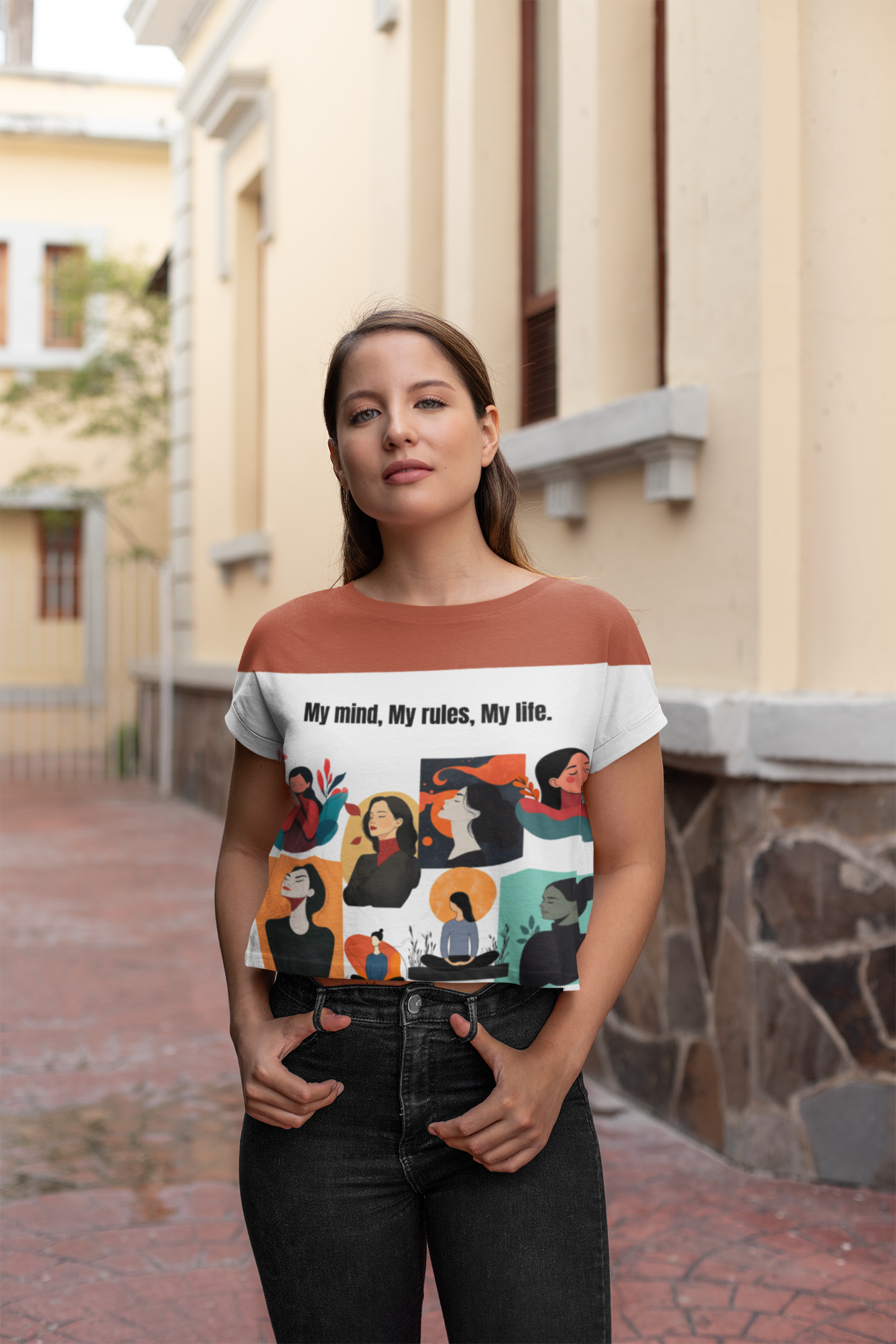 Peaceful Mind | Feminist Women's Crop Top