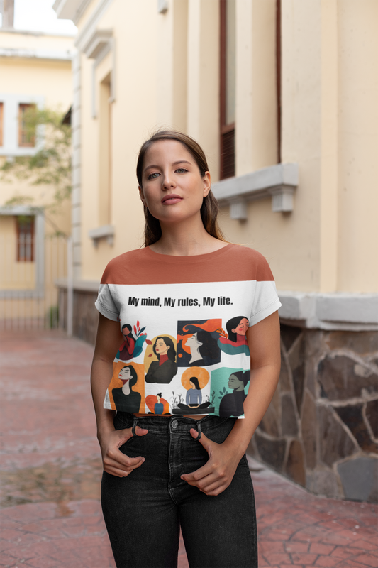 Peaceful Mind | Feminist Women's Crop Top