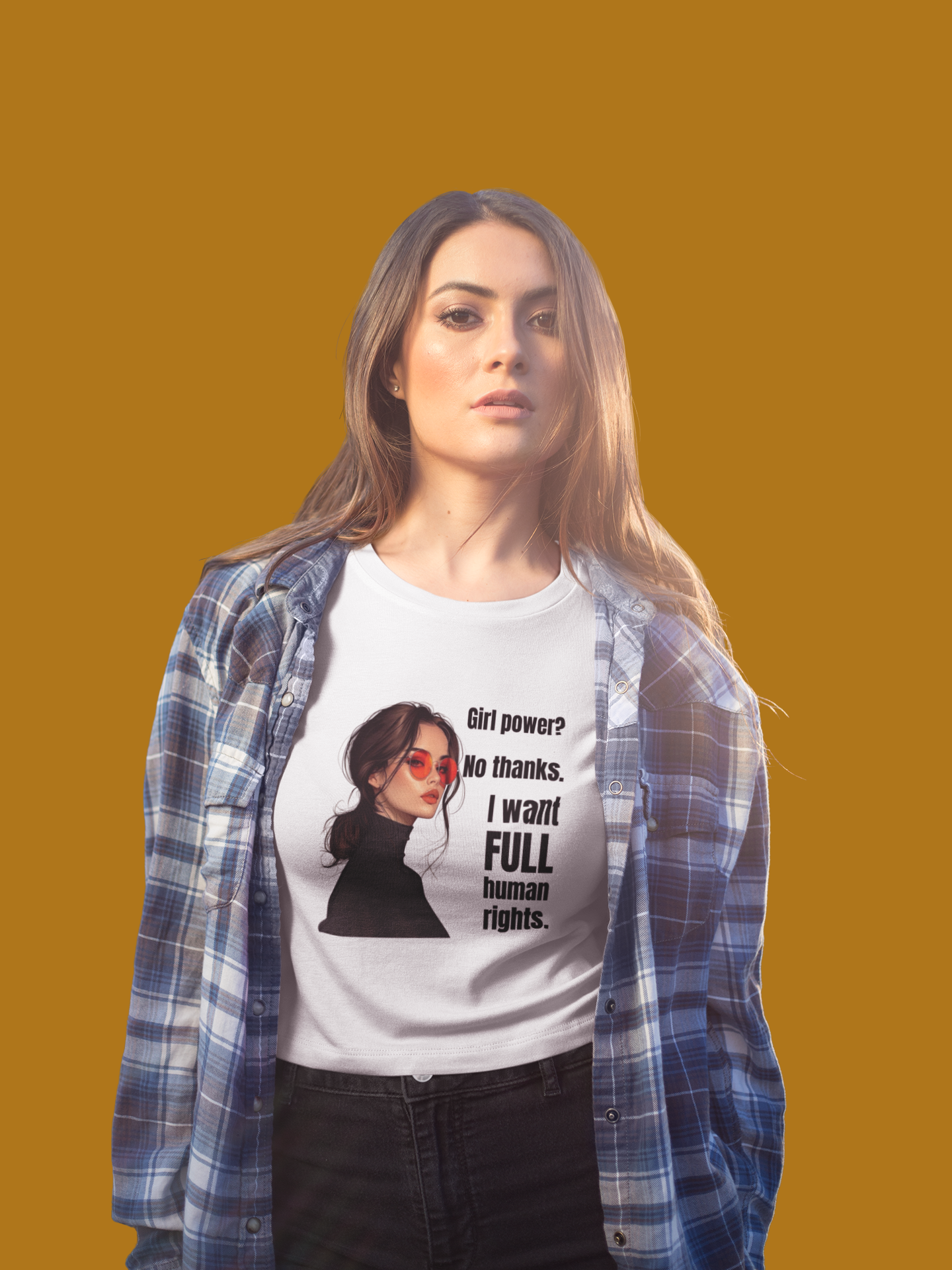 Full Human Rights | Feminist Women's Crop Top