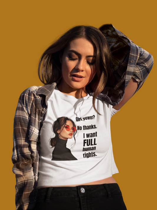 Full Human Rights | Feminist Women's Crop Top